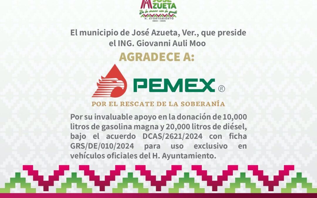 Donación Pemex