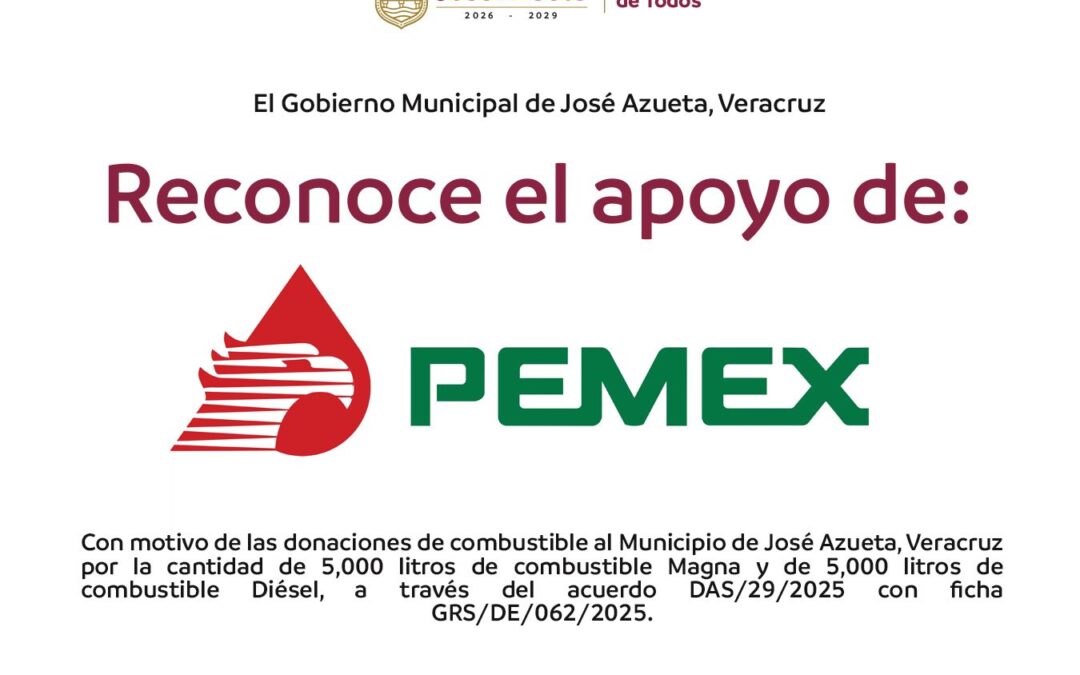 Agradecimiento PEMEX